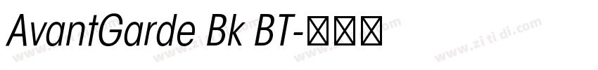 AvantGarde Bk BT字体转换